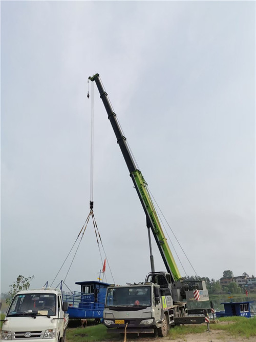 兴宁市桥梁建设吊装案例